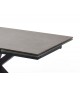 Table design en céramique et piétement métal noir design