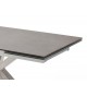 Table design en céramique et piétement métal brossé design
