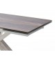 Table design en céramique et piétement métal brossé design