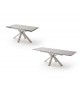 Table design en céramique et piétement métal brossé design