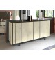 Buffet contemporain 3 portes / Chêne et noir