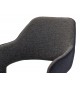 Chaise design capitonnée en tissu