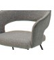 Chaise design capitonnée en tissu
