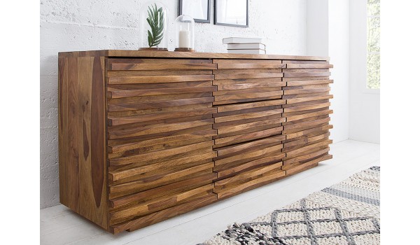 Buffet bois 160 cm - Sesham massif verni