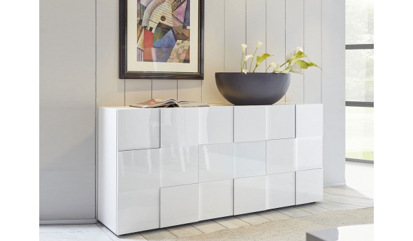Buffet blanc laqué design