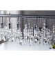Luminaire suspendu réglable - Cristal & métal chromé