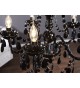 Lustre suspendu noir 5 lampes