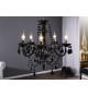 Lustre suspendu noir 5 lampes