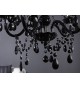 Lustre suspendu noir 5 lampes