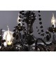Lustre suspendu noir 5 lampes