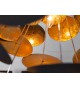 Luminaire design or et noir Ø 70 cm