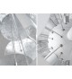 Luminaire design blanc et argent Ø 70 cm