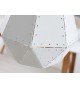 Lustre design blanc et bois