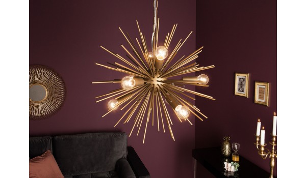 Luminaire design doré Ø 50 cm