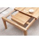 Table basse extensible en bois massif