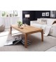 Table basse extensible en bois massif