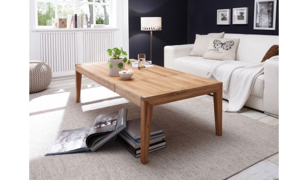 Table basse extensible en bois massif
