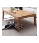 Table basse extensible en bois massif