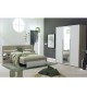 Lit + chevet + armoire 3 portes