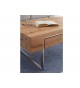 Table basse rectangulaire en bois plaqué chêne huilé