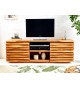 Meuble TV en bois d'acacia massif original