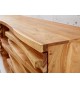 Meuble TV en bois d'acacia massif original