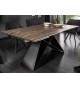 Table contemporaine en céramique - Pied métal noir design