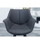 Chaise de salle à manger design grise
