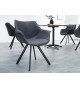Chaise de salle à manger design grise