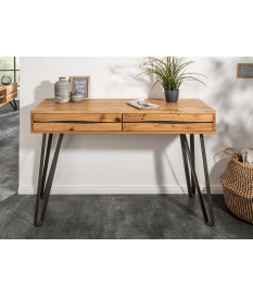 Console fixe pour entrée et séjour en bois massif