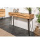 Console fixe pour entrée et séjour en bois massif