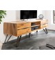 Meuble TV en bois et métal industriel 160 cm