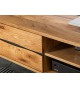 Meuble TV en bois et métal industriel 160 cm
