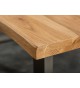 Table Séjour / salle à manger acier et bois industriel 200 cm