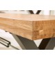 Banc en bois et métal look industriel 180 cm