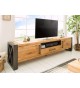 Meuble TV bois et métal look industriel 200 cm