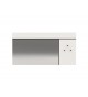 Commode design laquée blanche et grise 3 tiroirs