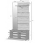 Ensemble d'entrée compact bois et gris
