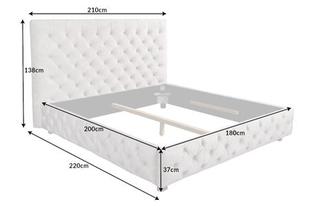 grand lit adulte velours 180x200 cm
