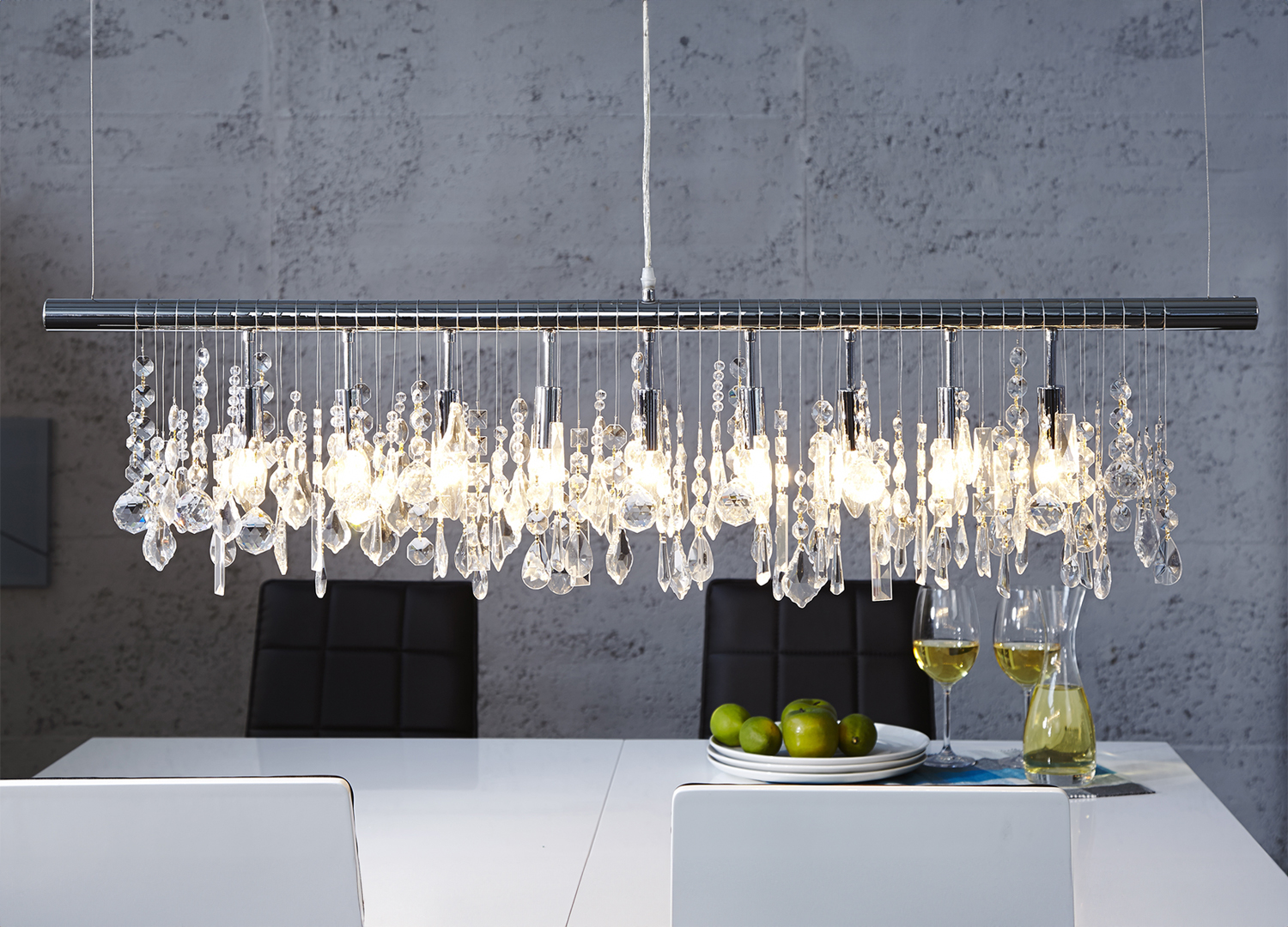 lustre moderne en acrylique