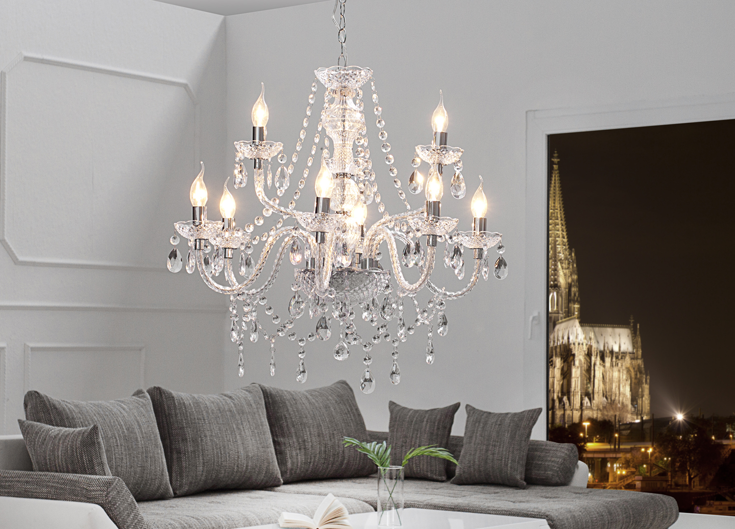 lustre suspendu baroque
