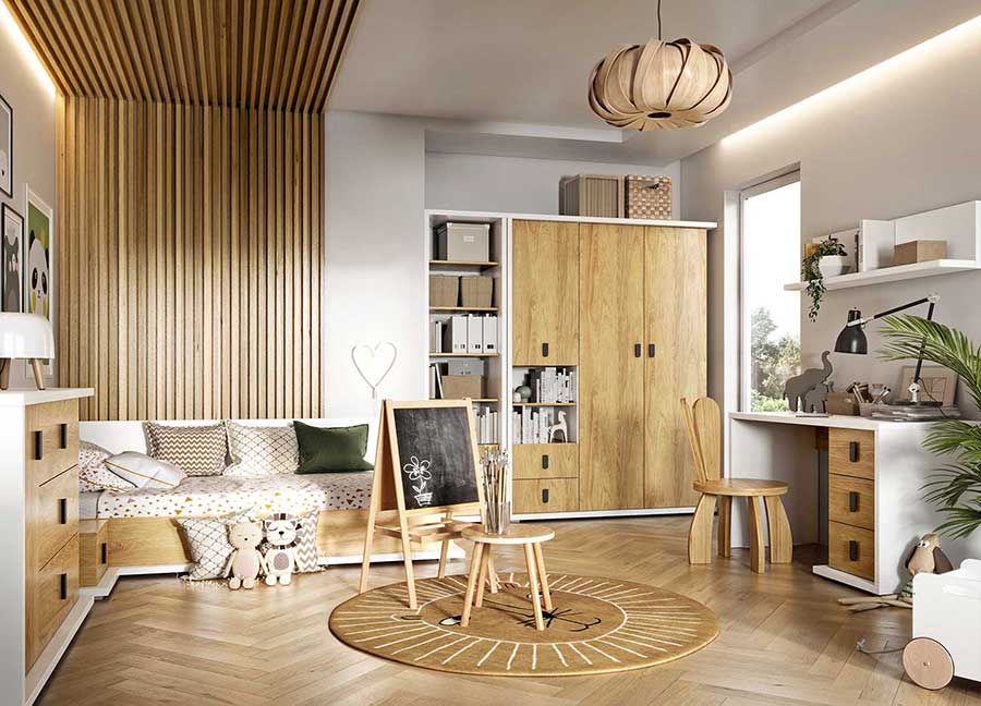 MEUBLE DE CHAMBRE A COUCHER ENFANT MODERNE