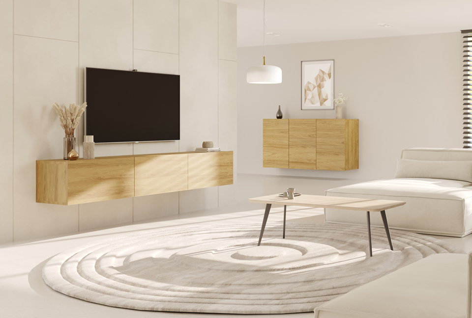 mobilier de salon couleur bois